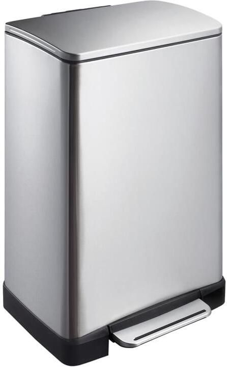 EKO E-Cube pedaalemmer 40 ltr Stainless steel Plastic mat RVS