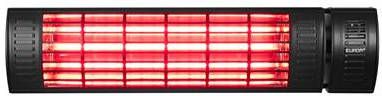 Eurom Terrasverwarming Golden 2000 Ultra RCD Zwart 2000 Watt Elektrisch IP65 Spuitwaterdicht Waterproof 3 Standen Hangend - Foto 5