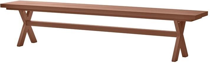Exotan Delta Picknickbank Tuin Aluminium Terra 45x220x35 - Foto 1