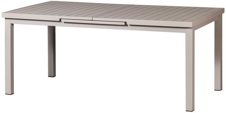 Exotan WOOOD Mobile Uitschuifbare Tuintafel Aluminium Zand 79x240x100