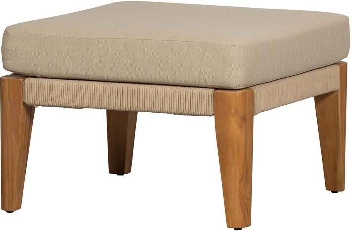 Exotan Hocker San Remo Teak Zand 31x63x63