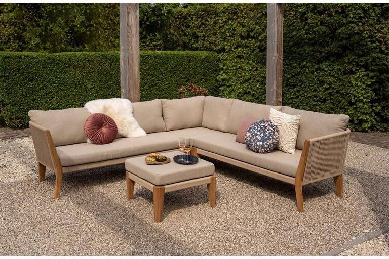 Exotan Loungeset Buiten San Remo Teak Naturel 70x240x240