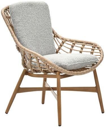 Garden Impressions Castello lounge fauteuil light teak look natural rotan-merino sand - Foto 2