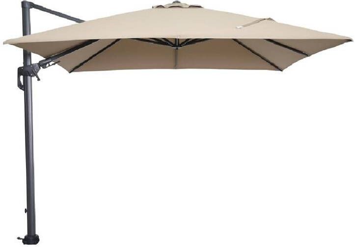 Garden Impressions Hawaii zweefparasol 300x300 cm. Taupe