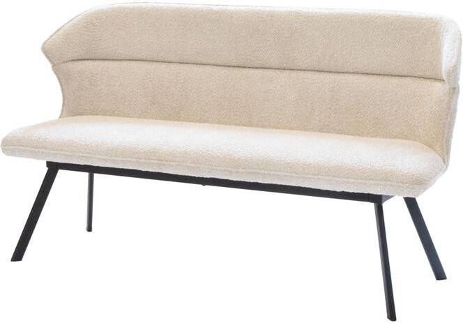 Giga Meubel Eetkamerbank Beige Stof 160x60x88cm Avery