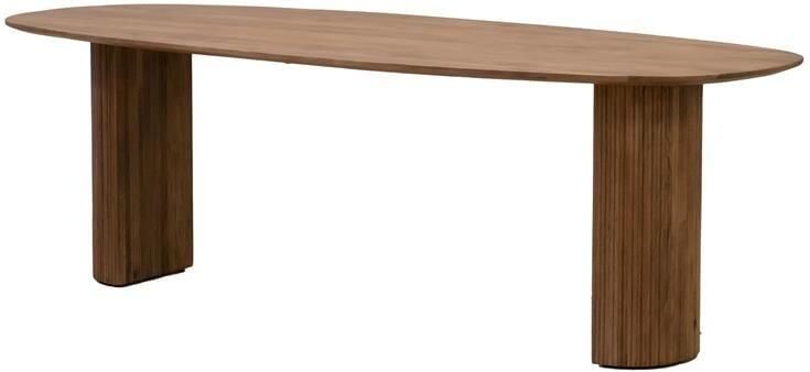 Giga Meubel Eettafel Deens Ovaal 240cm Bruin Mangohout Feline