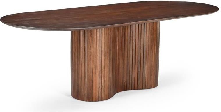 Giga Meubel Eettafel Ovaal Donkerbruin Hout 300cm Eettafel Ava - Foto 2