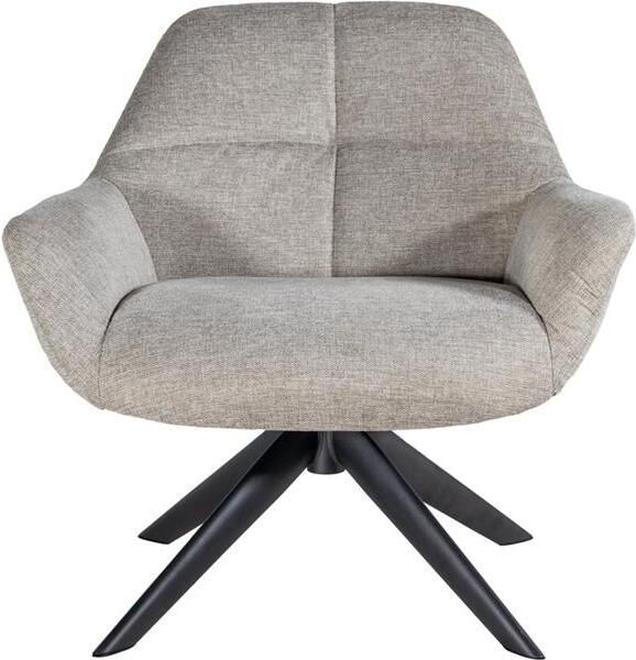 Giga Meubel Fauteuil Stof Beige Zithoogte 43cm 78x75x78cm