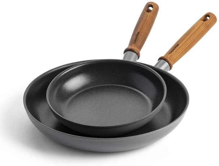 GreenPan Mayflower Pro koekenpannenset Ø 20cm + Ø 28cm grijs inductie PFAS-vrij - Foto 3