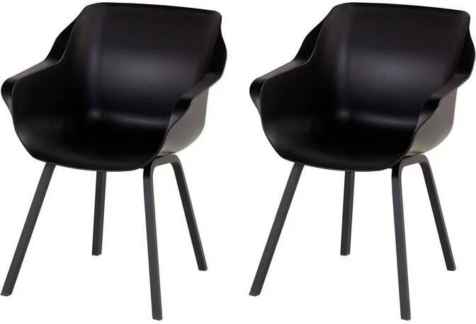 Hartman Sophie Element Tuinstoel Set van 2 Carbon Black