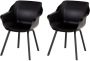 Hartman Sophie armchair tuinstoel met armleuning Zwart set van 2 zwart element onderstel - Thumbnail 3