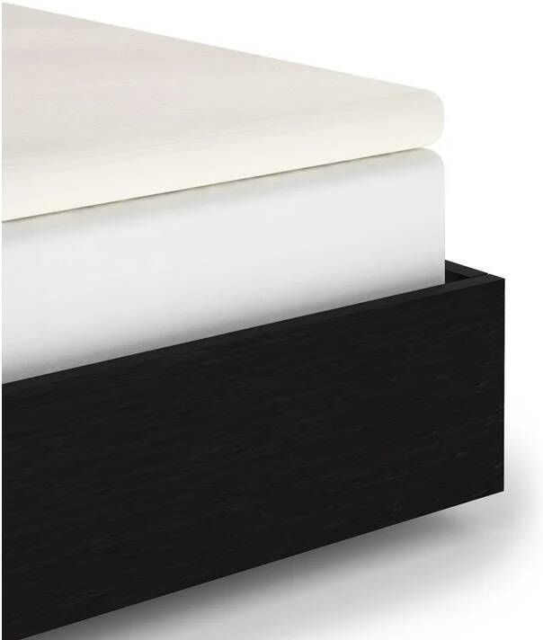 Heckett & Lane Elementi Topper Hoeslaken Katoen Satijn off white 180x210 220cm