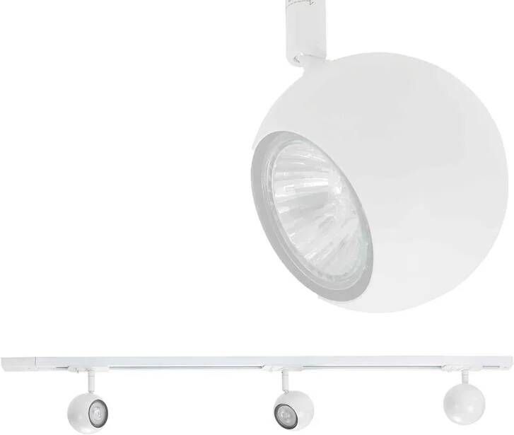 Highlight Railsysteem Trackline 100 cm + 3 retrobol spots wit