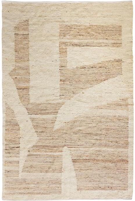 HKLIVING Vloerkleed Woolen Wol 180 x 280cm Crème