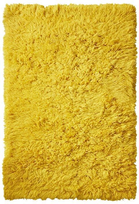 HKLIVING " Fluffy Vloerkleed 150 x 240 cm Yellow "