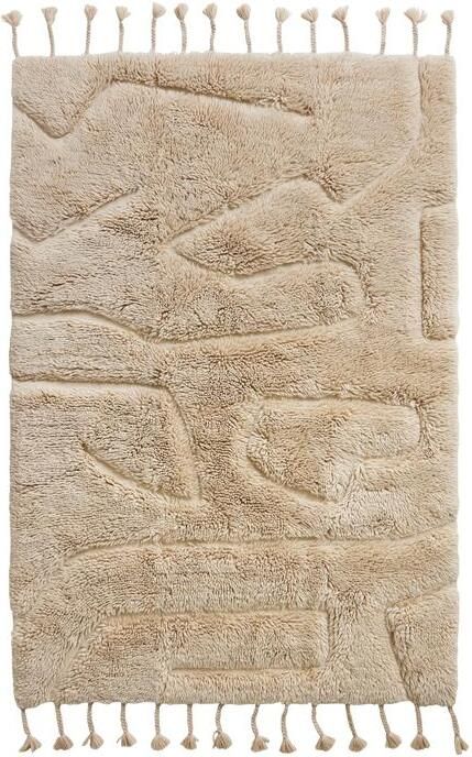 HKLIVING Wool Limitless Vloerkleed 140 x 200 cm Cream