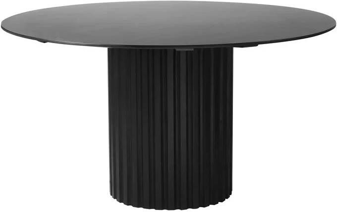 HKLIVING " Pillar Eettafel Ø 140 cm Zwart "