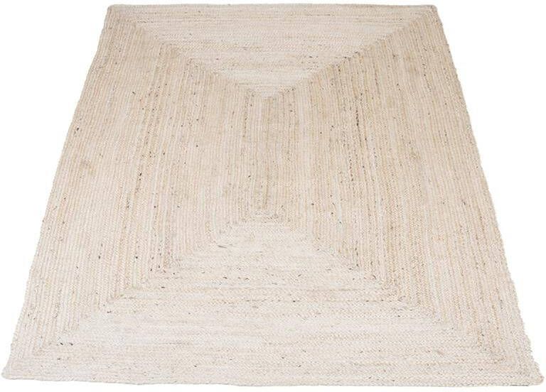 Home67 Vloerkleed Jute Bleached 160 x 230 cm
