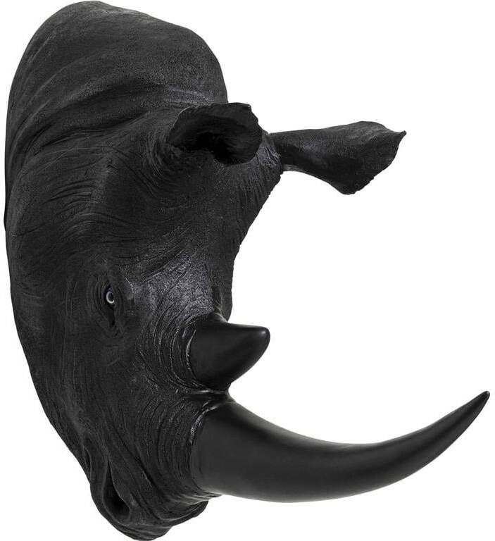 Kare Design Kare Wanddecoratie Rhino Head Antique Black 22x43cm
