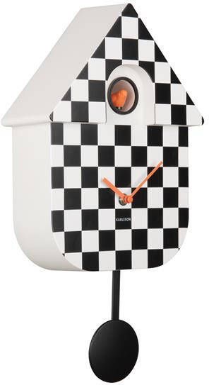 Karlsson Wall Clock Modern Cuckoo Checker