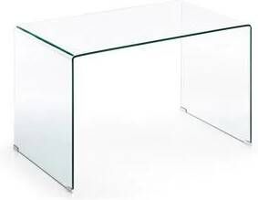 Kave Home Glazen Bureau Burano 125 x 70 cm Transparant - Foto 3