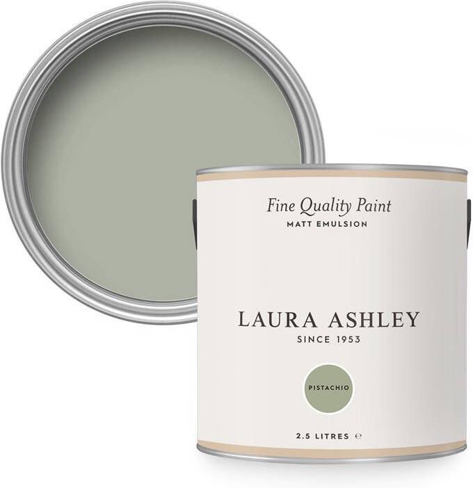 Laura Ashley Muurverf Mat Pistachio Groen 2 5 liter