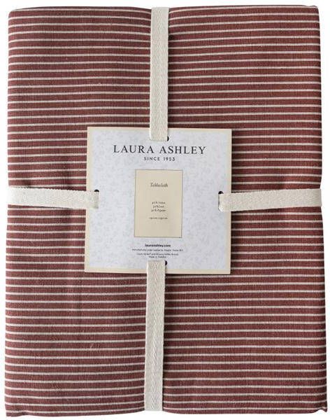 Laura Ashley Tafelkleed Oxblood Rood streep 140x240cm