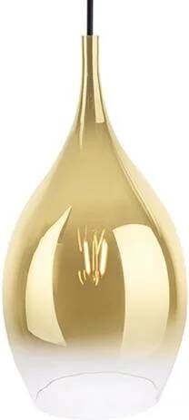 Leitmotiv hanglamp Drup 20 x 37 5 cm E27 glas 40W goud