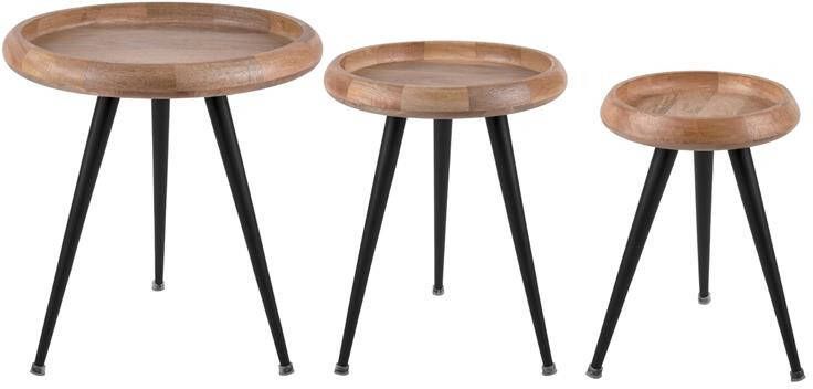 Leitmotiv Table Set Tripod w. Metal Legs