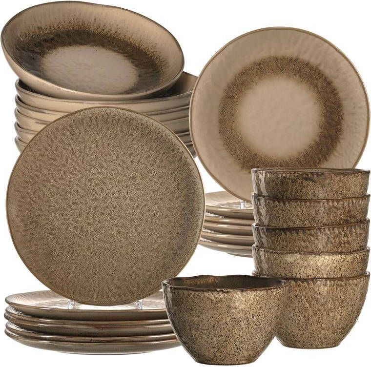 LEONARDO Combi-servies Matera rustieke uitstraling (set)
