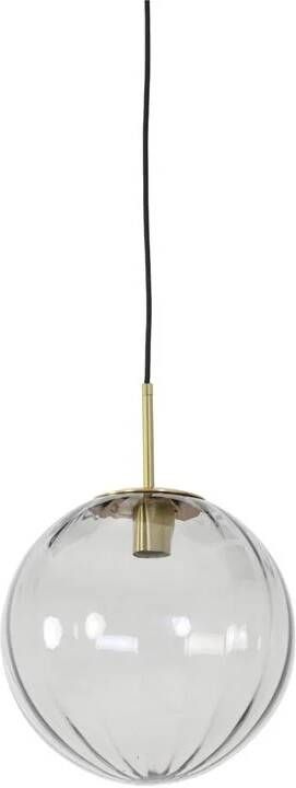 Light & Living Light&living Hanglamp Ø30 cm MAGDALA glas licht grijs+goud