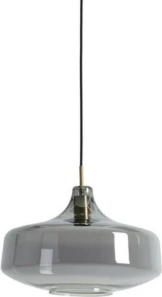 Light & Living Light and Living hanglamp zwart glas 2969112