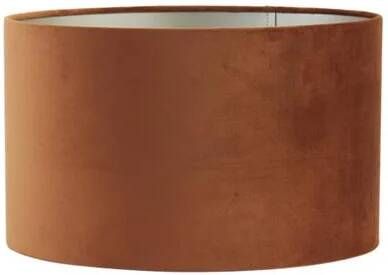 Light & Living Cilinder Lampenkap Velours Terra Ø35x21cm