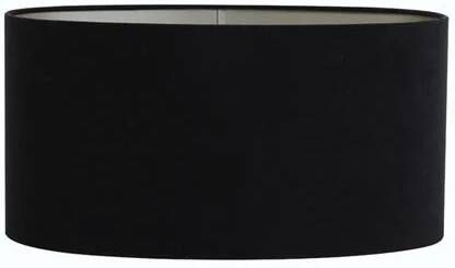 Light & Living Light&living Kap ovaal recht smal 38-17 5-19 cm VELOURS zwart-taupe