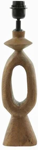 Light & Living Light&living Lampvoet 11x9x35 cm DJANGO hout mat donker bruin