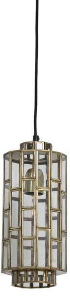 Light & Living Light&living Hanglamp Ø15x31 cm SØSTRENE antiek brons+glas