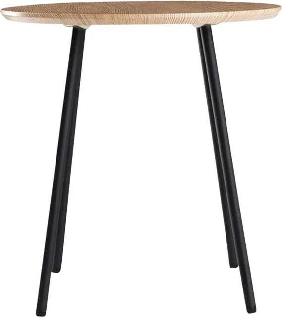 Lisomme Jolijn Ronde Houten Bijzettafel Ø 40 cm Naturel