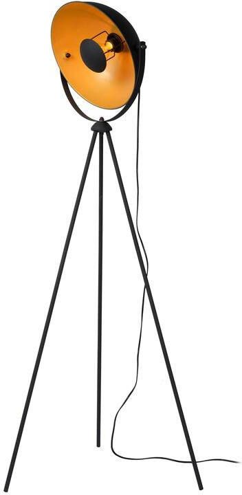 Lucide ALVARO Vloerlamp 1xE27 Zwart
