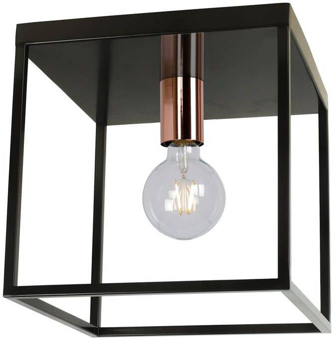 Lucide ARTHUR Plafonnière 1xE27 Zwart