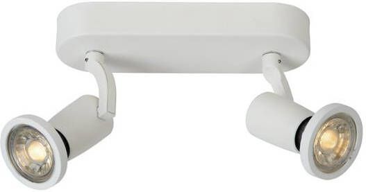 LUCIDE Opbouwspot Jaster-led Wit 6cm 2xgu10