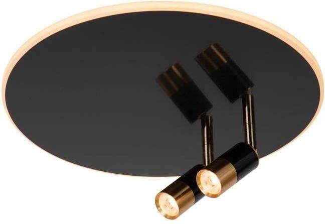 Lucide JUBEL Plafonnière Ø40 cm LED Dimb. 2700K Zwart chroom