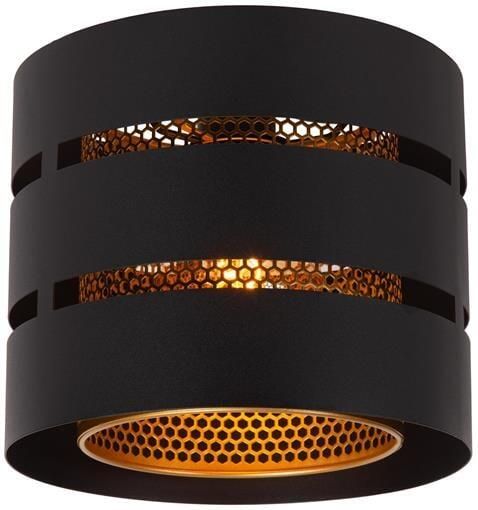 LUCIDE Plafondlamp Rosas Zwart Messing ⌀26cm E27