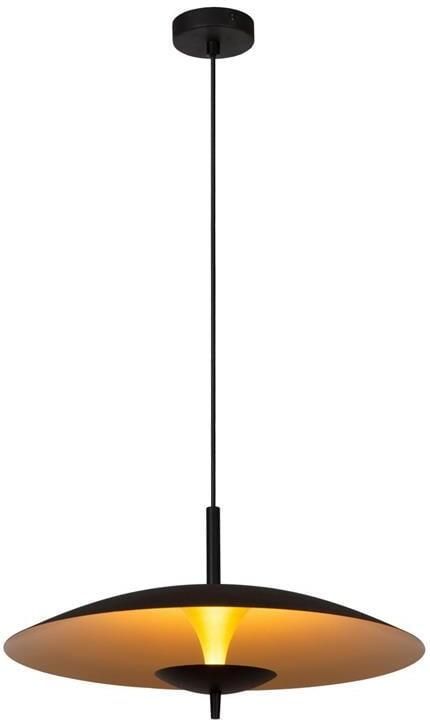 Lucide VULCAN Hanglamp Ø 47 cm LED Dimb. 1x9W 3000K Zwart