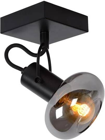 LUCIDE Opbouwspot Madee Zwart 9cm E14