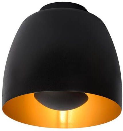 LUCIDE Plafondlamp Nolan Zwart Ø24cm E27