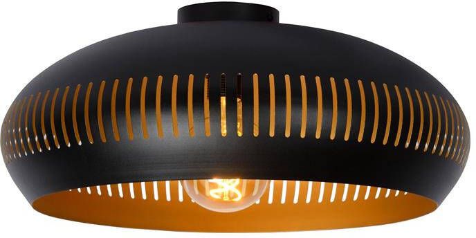 LUCIDE Plafondlamp Rayco Zwart Ø45cm E27