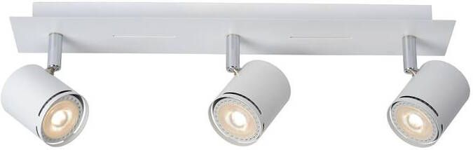 Lucide RILOU Plafondspot LED Dimb. GU10 3x5W 3000K Wit