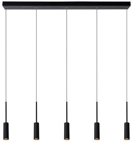 Lucide TUBULE Hanglamp 5xGeïntegreerde LED Zwart