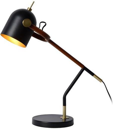 Lucide WAYLON Bureaulamp 1xE27 Zwart