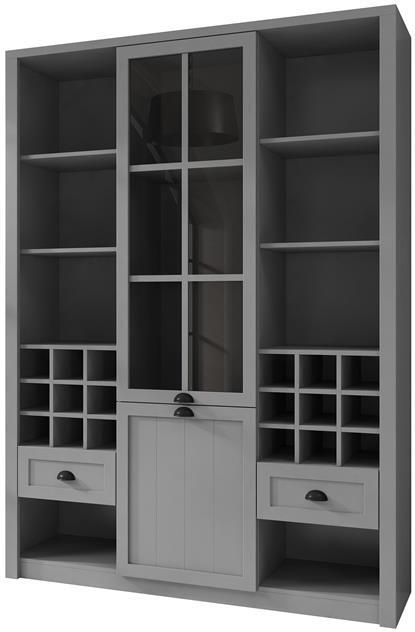 MEUBELLA Buffetkast Parello 9 Grijs 140 cm - Foto 2